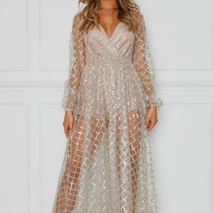 White Fox Entice Me maxi dress